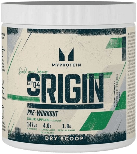 MyProtein Origin Pre-Workout Dry Scoop 288 g - kyselé jablko