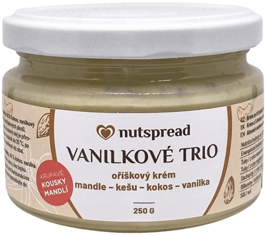 Nutspread Vanilkové Trio 250 g - jemné