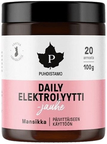 Puhdistamo Daily Electrolyte Powder 100 g - jahoda