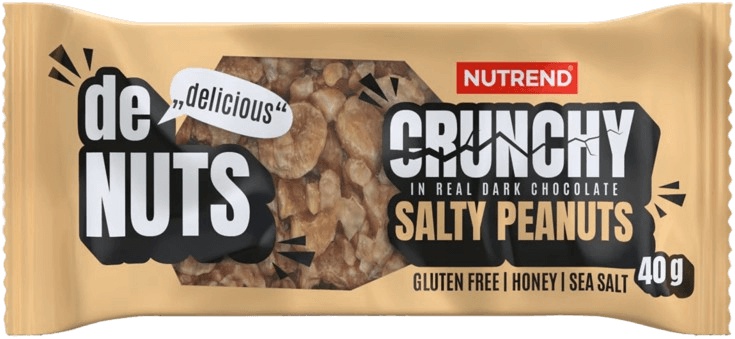 Nutrend Denuts Crunchy 40 g - slané arašídy