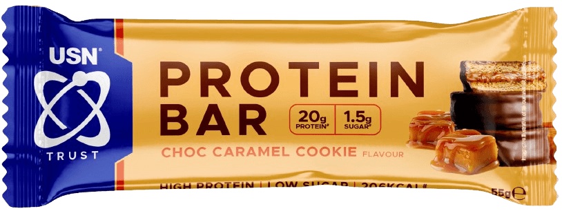 USN Trust Protein bar 55 g - čokoláda/karamel/sušenka