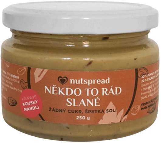 Nutspread Někdo to rád slané 250 g - Arašídy/kešu/mandle a sůl