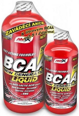 Amix Nutrition Amix BCAA New Generation 1000ml + 500ml ZDARMA - ovocný punč