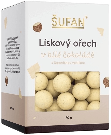 Šufan Lískový ořech 170 g - bílá čokoláda/Ugandská vanilka