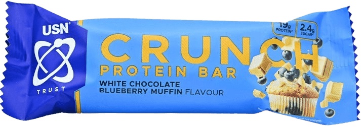 USN Trust Crunch 60g - bílá čokoláda/borůvkový muffin