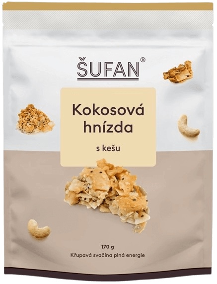 Šufan Kokosová hnízda 170 g - s kešu