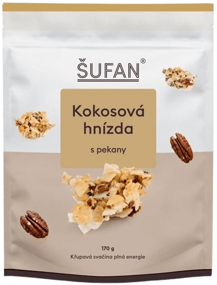 Šufan Kokosová hnízda 170 g - s pekany