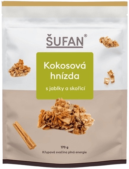 Šufan Kokosová hnízda 170 g - s jablky