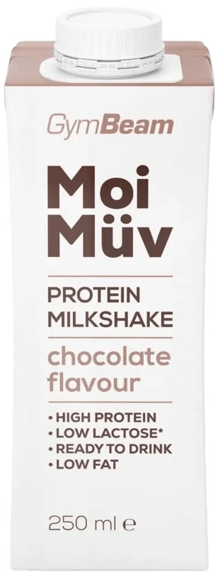 GymBeam MoiMüv Protein Milkshake 250 ml - čokoláda