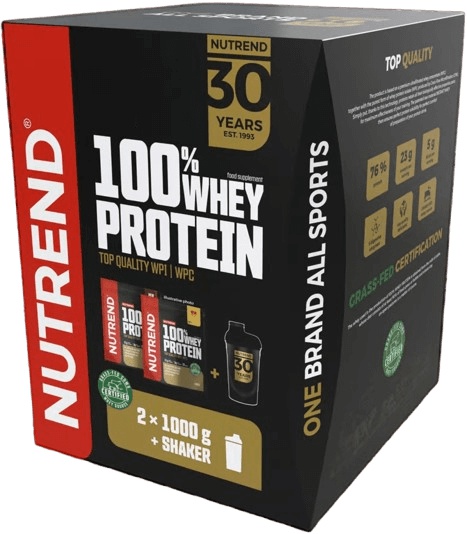 Nutrend 100% Whey Protein dárkové balení 