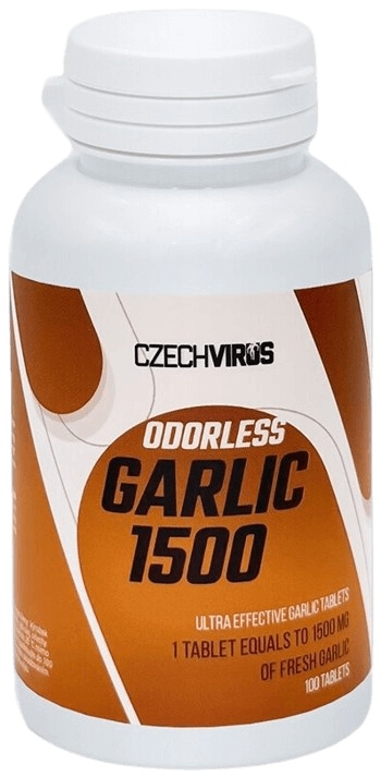 Czech Virus Odorless Garlic 1500 mg 100 tablet