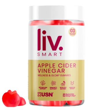 USN LivSMART Apple Cider (Jablečný ocet) Gummies 60 želé bonbónů