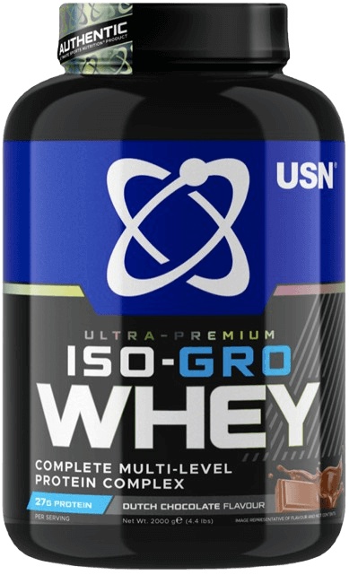 USN ISO-GRO Whey 2000 g - smetanová sušenka