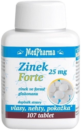 MedPharma Zinek forte 25 mg 107 tablet