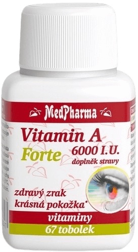 MedPharma Vitamin A 6000 I.U. forte 67 kapslí